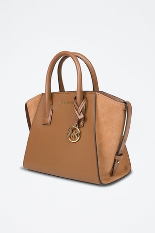 Bolso de piel - Marrón y dorado