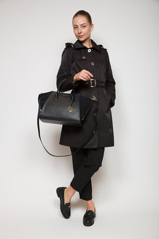 Bolso de piel Avril - Negro