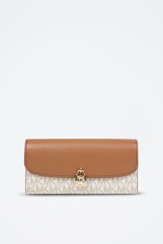 Cartera de piel Hamilton - Beige
