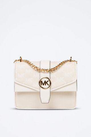 Bandolera - Beige y dorado