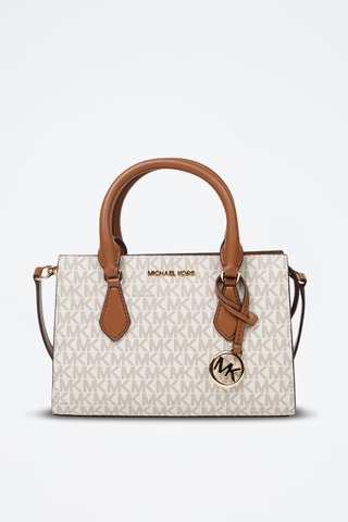 Bolso - Blanco y marrón