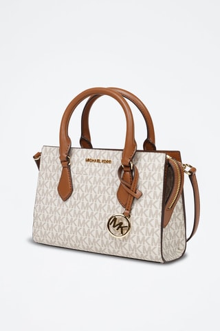 Bolso - Blanco y marrón