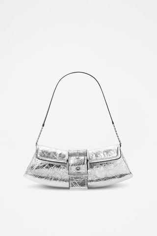 Bolso de piel - Plateado