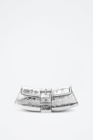 Bolso de piel - Plateado