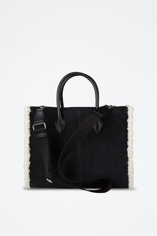 Bolso de nobuk - Negro