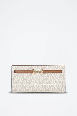 Cartera Carson - Blanco y dorado