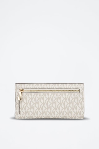 Cartera Carson - Blanco y dorado