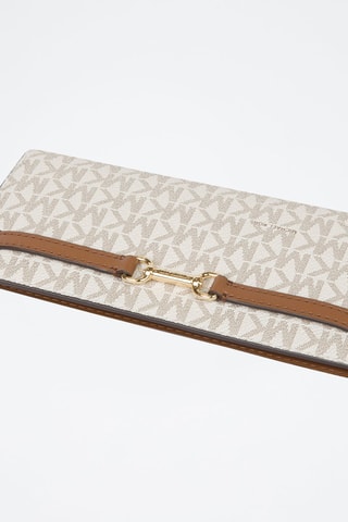 Cartera Carson - Blanco y dorado