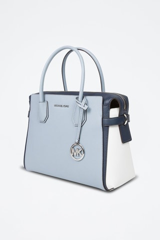 Bolso Mercer - Blanco y plateado