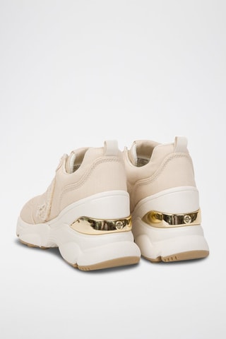 Zapatillas de cuña - Beige