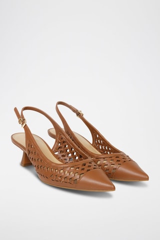 Zapatos de tacón - Dorado y marrón