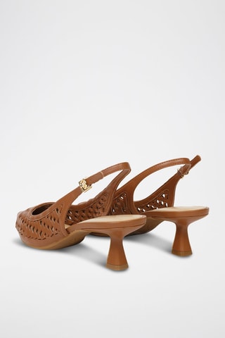 Zapatos de tacón - Dorado y marrón