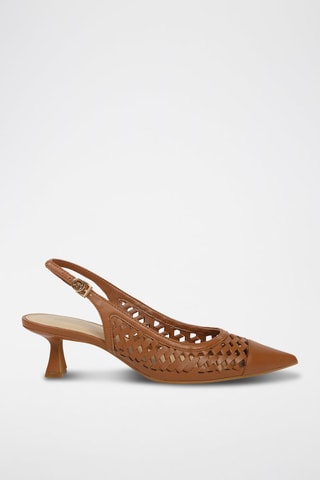 Zapatos de tacón - Dorado y marrón