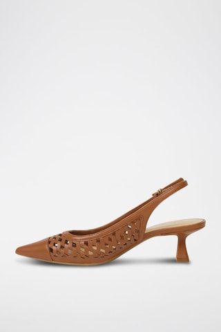 Zapatos de tacón - Dorado y marrón