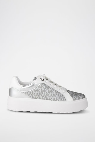 Zapatillas con plataforma - Negro y plateado