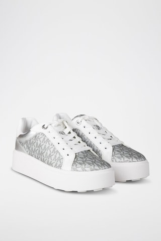 Zapatillas con plataforma - Negro y plateado