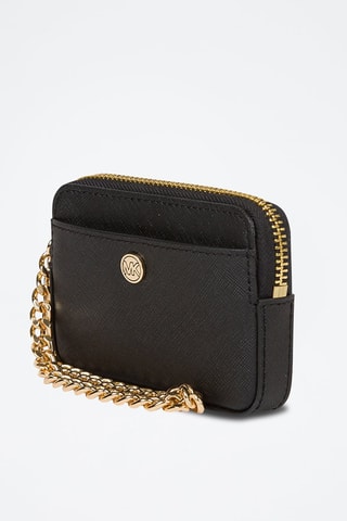 Tarjetero de piel Medium - Negro