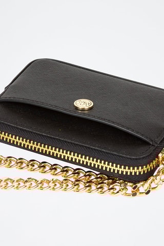 Tarjetero de piel Medium - Negro