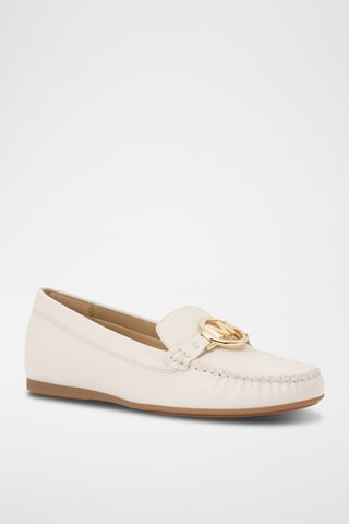 Mocasines Fulton - Blanco y dorado