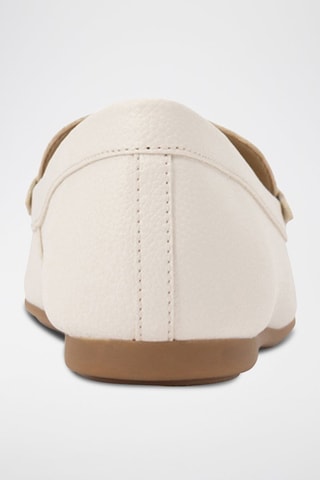 Mocasines Fulton - Blanco y dorado