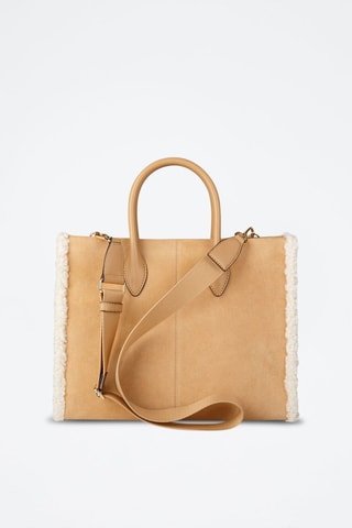 Bolso de nobuk - Marrón