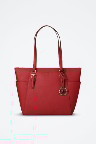 Bolso shopper de piel - Rojo
