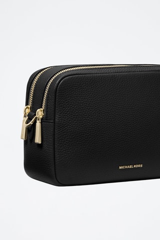 Bandolera de piel - Negro