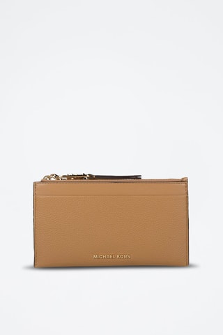 Tarjetero de piel - Marrón