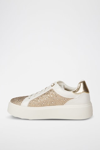 Zapatillas con plataforma - Beige