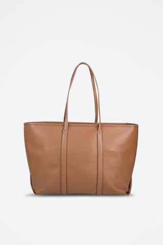 Bolso shopper - Dorado y marrón