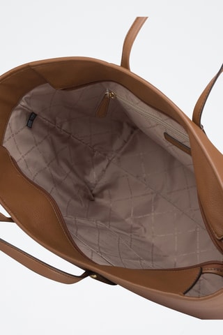 Bolso shopper - Dorado y marrón