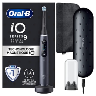 Cepillo de dientes eléctrico Bluetooth - iO9 Onyx Special - New Edition - Negro