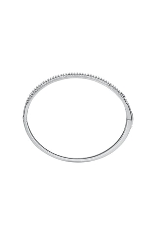 Bracciale bangle - Argento e zircone