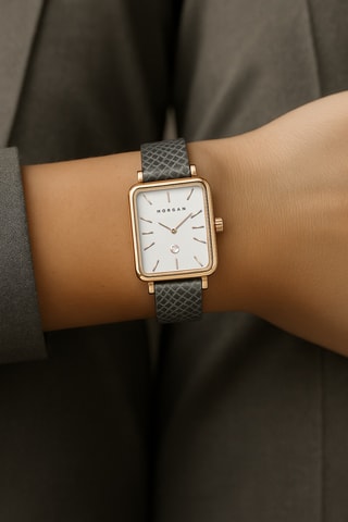 Orologio al quarzo in poliuretano - Dorato rosa