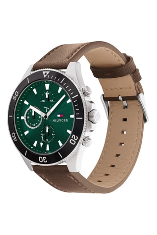 Orologio al quarzo in pelle - Marrone e nero