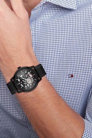 Orologio automatico in pelle - Nero