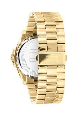 Orologio al quarzo placcato oro