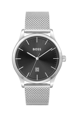 Orologio al quarzo in acciaio - Argentato e nero