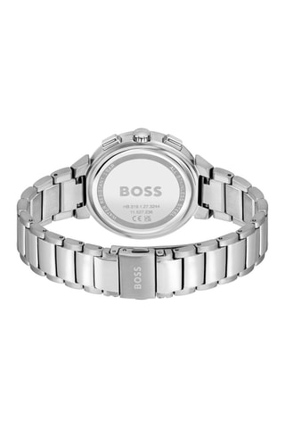 Orologio al quarzo in acciaio - Argentato e beige 