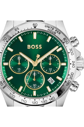 Orologio al quarzo in acciaio - Cronografo - Argentato