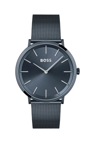 Orologio al quarzo in acciaio - Blu-grigio