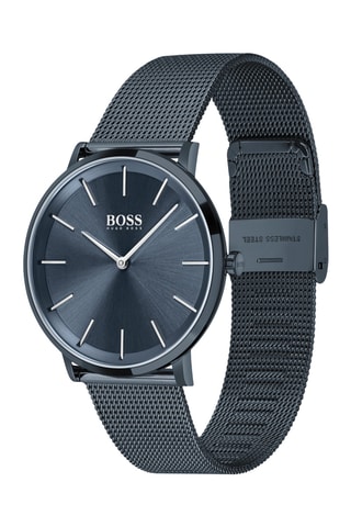 Orologio al quarzo in acciaio - Blu-grigio