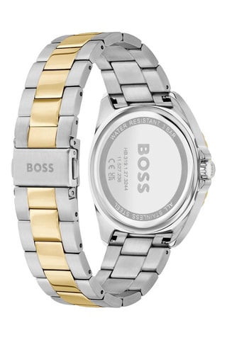 Orologio al quarzo in acciaio - Cronografo - Argentato e dorato