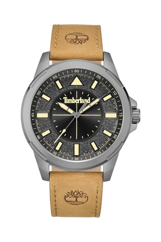 Orologio in pelle - Beige e argentato