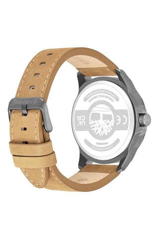 Orologio in pelle - Beige e argentato