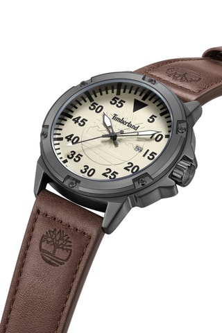 Orologio al quarzo in pelle - Marrone e nero