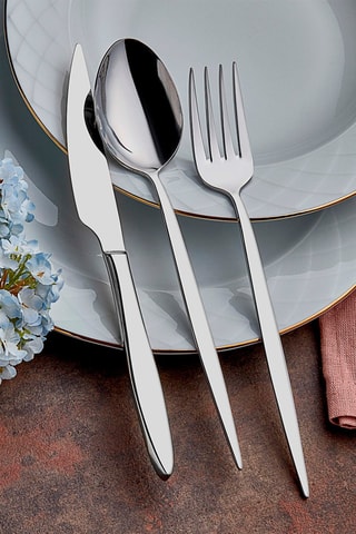 Cubertería de acero inoxidable - 24 piezas