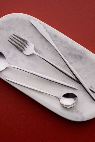 Cubertería de acero inoxidable - 24 piezas