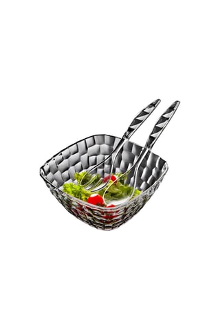 Ensaladera con cubiertos para ensalada