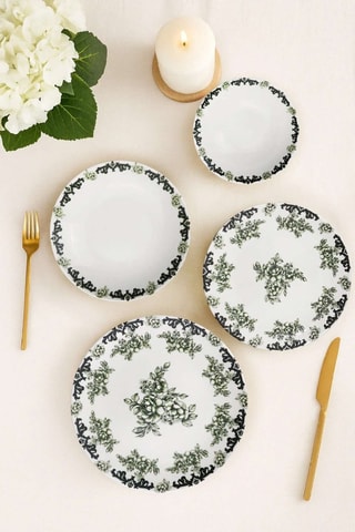 Vajilla de porcelana - 24 piezas